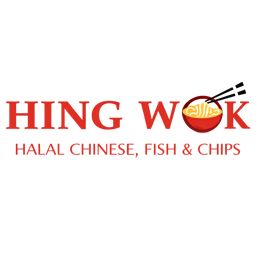 HING WOK Halal Chinese Takeaway logo.